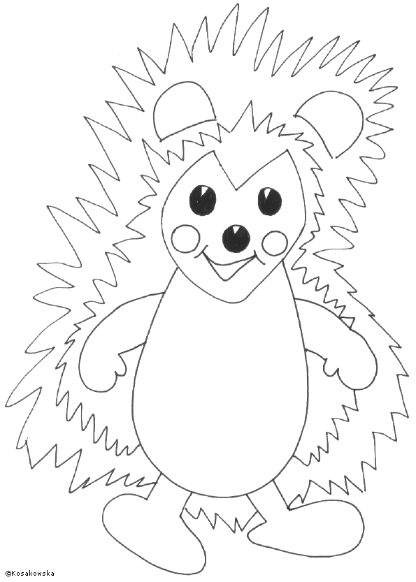 Jeżyk - Kolorowanka do Druku dla Dzieci kolorowanka do druku